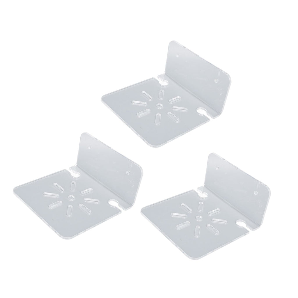 3pcs Acrylic Small Wall Shelf Floating Shelf for Security Cameras Clear Wall Shelves for Security Camera Speaker