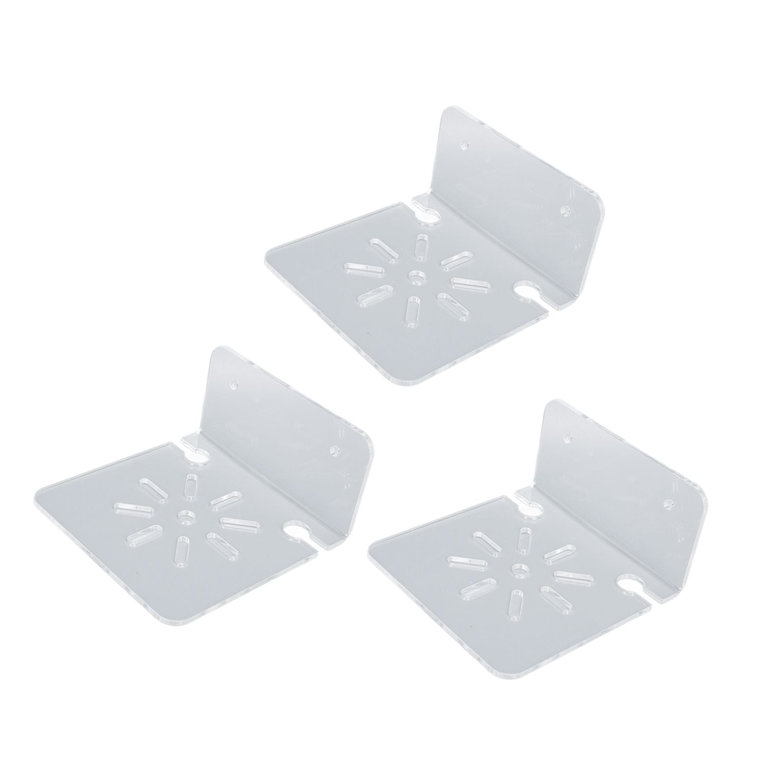 3pcs Acrylic Small Wall Shelf Floating Shelf for Security Cameras Clear Wall Shelves for Security Camera Speaker