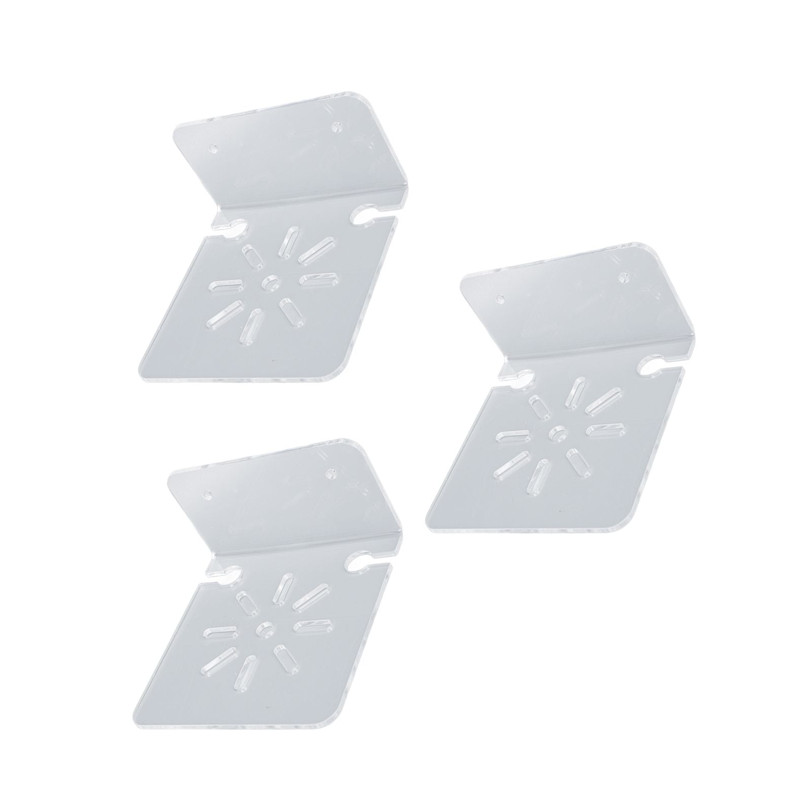 3pcs Acrylic Small Wall Shelf Floating Shelf for Security Cameras Clear Wall Shelves for Security Camera Speaker