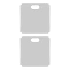 2pcs Small Speaker Wall Shelf Acrylic Adhesive Multi Angle Adjustment Space Saving Security Cameras Floating Shelf for Home Office