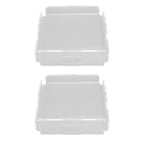 2pcs Small Speaker Wall Shelf Acrylic Adhesive Multi Angle Adjustment Space Saving Security Cameras Floating Shelf for Home Office