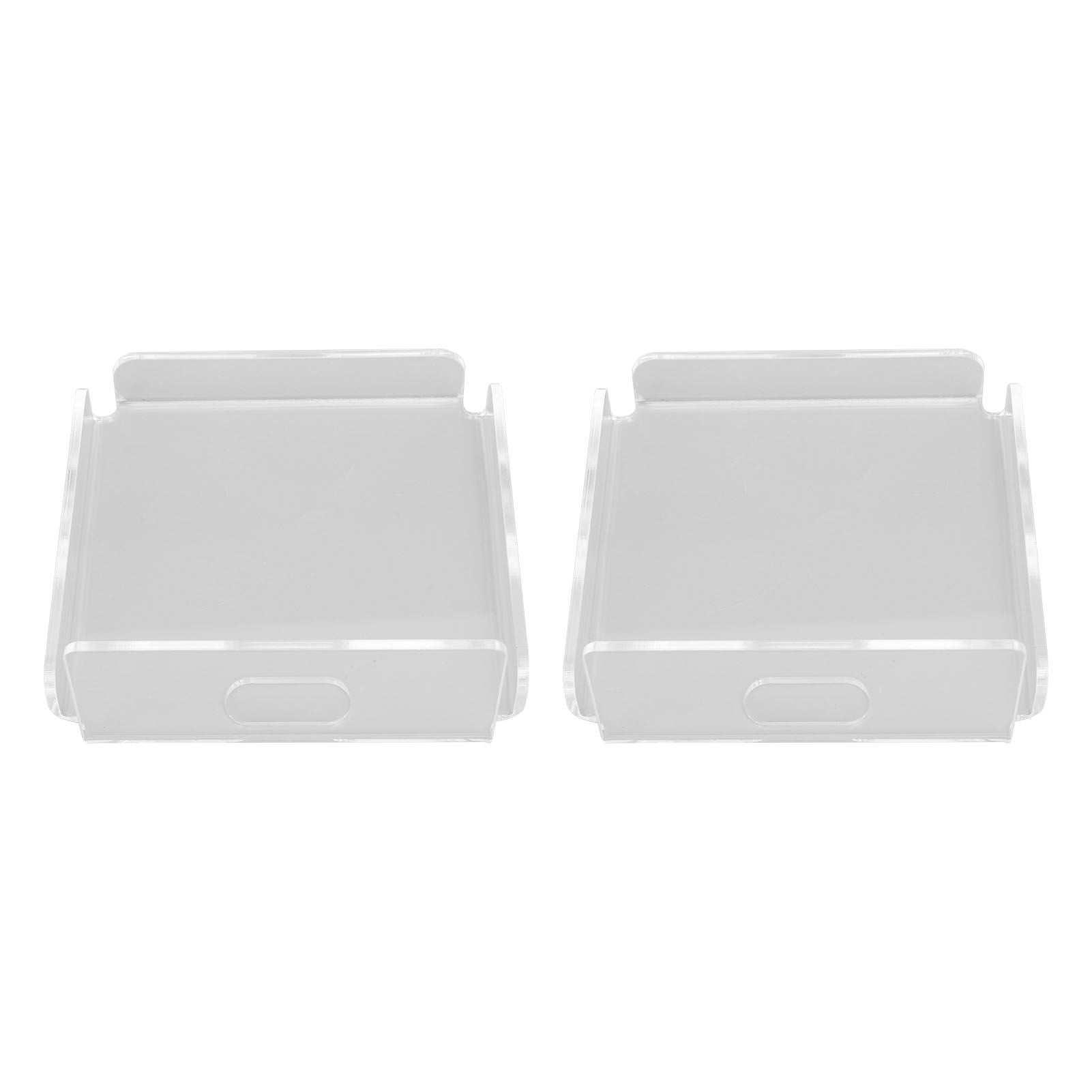 2pcs Small Speaker Wall Shelf Acrylic Adhesive Multi Angle Adjustment Space Saving Security Cameras Floating Shelf for Home Office