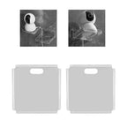 2pcs Small Speaker Wall Shelf Acrylic Adhesive Multi Angle Adjustment Space Saving Security Cameras Floating Shelf for Home Office