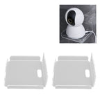 2pcs Small Speaker Wall Shelf Acrylic Adhesive Multi Angle Adjustment Space Saving Security Cameras Floating Shelf for Home Office