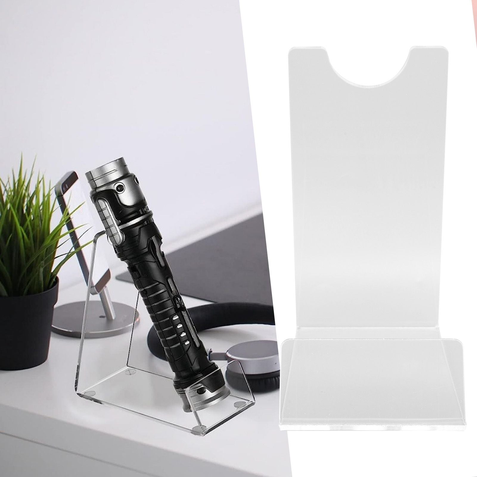 Lightsaber Display Stand Acrylic Desktop Light Saber Holder Rack for Home Photo Phone Lightsaber Record Storage Decoration