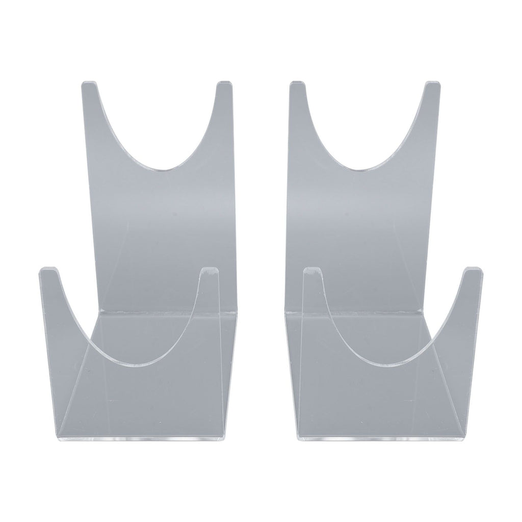 2pcs Acrylic Shofar Stand Clear Transparent Shofar Stand Sturdy Shofar Holder for Home Office Decor