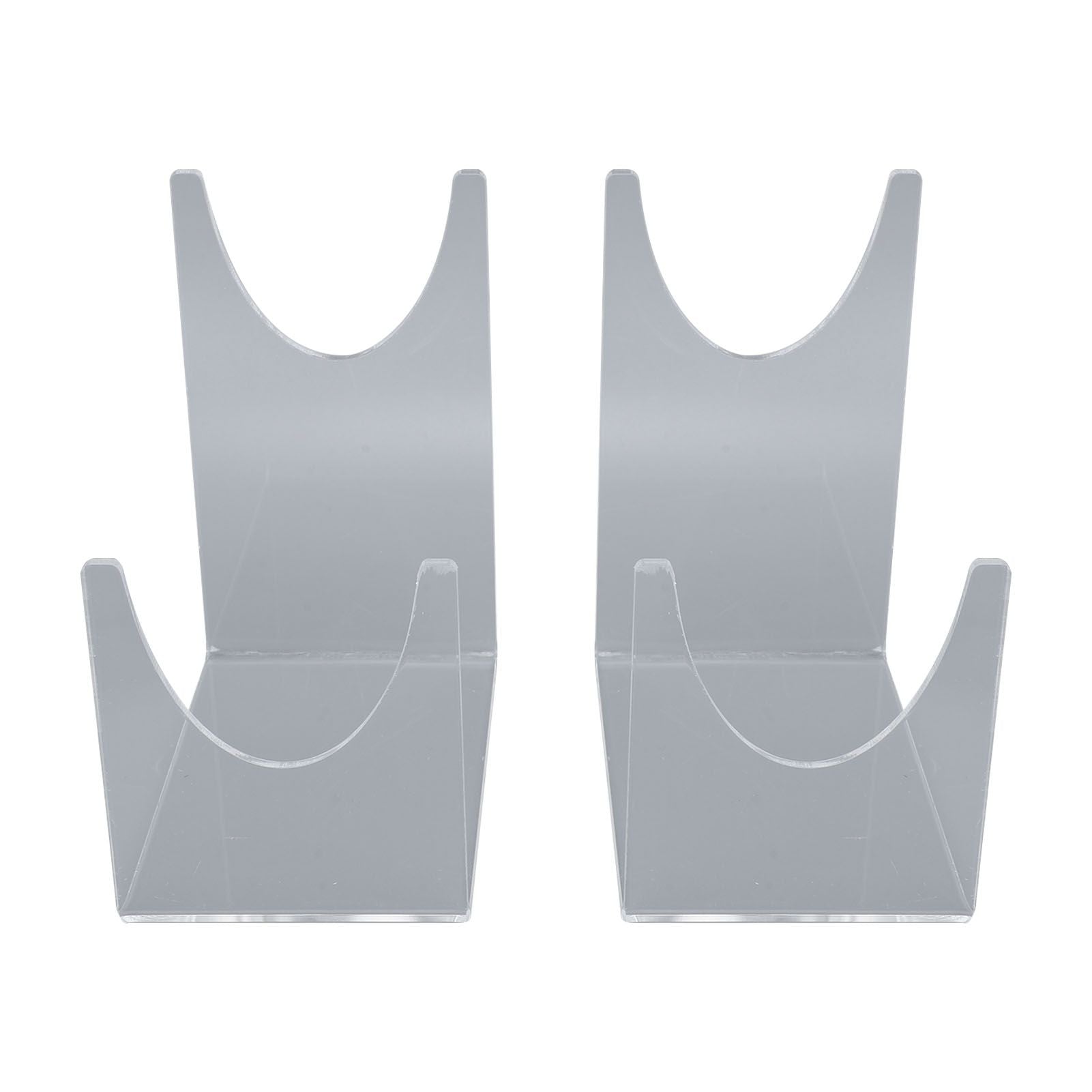 2pcs Acrylic Shofar Stand Clear Transparent Shofar Stand Sturdy Shofar Holder for Home Office Decor