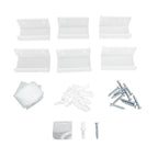 6Pcs Wall Mount Vinyl Record Shelf Clear Clear Acrylic Record CD Storage Rack Floating Wall Shelves for Bathroom Bedroom Living Room Kitchen