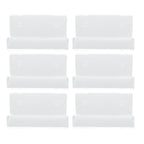 6Pcs Wall Mount Vinyl Record Shelf Clear Clear Acrylic Record CD Storage Rack Floating Wall Shelves for Bathroom Bedroom Living Room Kitchen