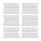 6Pcs Wall Mount Vinyl Record Shelf Clear Clear Acrylic Record CD Storage Rack Floating Wall Shelves for Bathroom Bedroom Living Room Kitchen