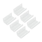 6Pcs Wall Mount Vinyl Record Shelf Clear Clear Acrylic Record CD Storage Rack Floating Wall Shelves for Bathroom Bedroom Living Room Kitchen