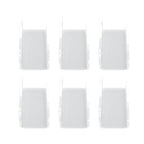 6Pcs Wall Mount Vinyl Record Shelf Clear Clear Acrylic Record CD Storage Rack Floating Wall Shelves for Bathroom Bedroom Living Room Kitchen