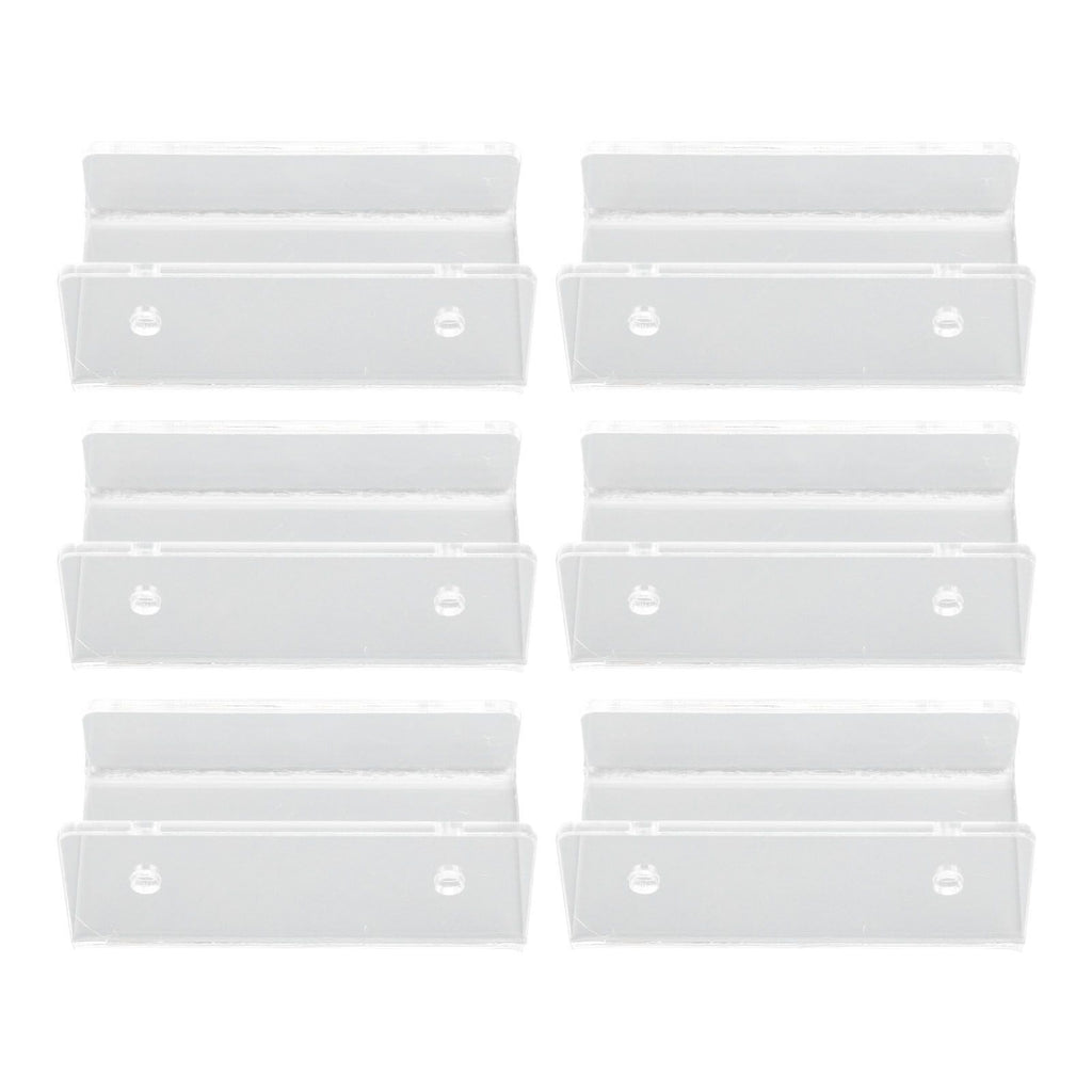 6Pcs Wall Mount Vinyl Record Shelf Clear Clear Acrylic Record CD Storage Rack Floating Wall Shelves for Bathroom Bedroom Living Room Kitchen