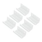 6Pcs Wall Mount Vinyl Record Shelf Clear Clear Acrylic Record CD Storage Rack Floating Wall Shelves for Bathroom Bedroom Living Room Kitchen