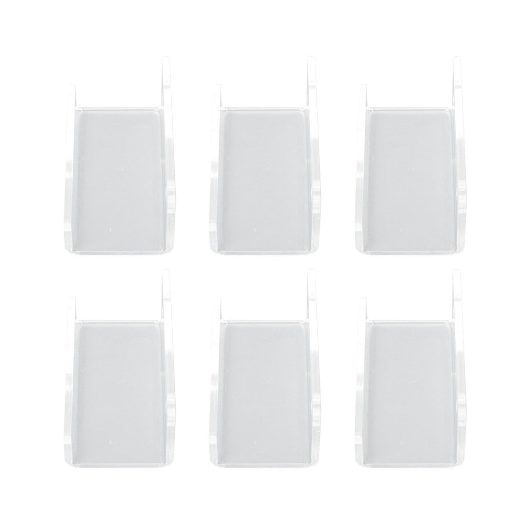 6Pcs Wall Mount Vinyl Record Shelf Clear Clear Acrylic Record CD Storage Rack Floating Wall Shelves for Bathroom Bedroom Living Room Kitchen