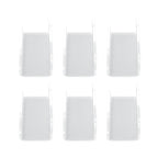 6Pcs Wall Mount Vinyl Record Shelf Clear Clear Acrylic Record CD Storage Rack Floating Wall Shelves for Bathroom Bedroom Living Room Kitchen