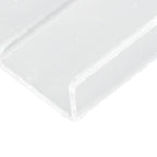6Pcs Wall Mount Vinyl Record Shelf Clear Clear Acrylic Record CD Storage Rack Floating Wall Shelves for Bathroom Bedroom Living Room Kitchen