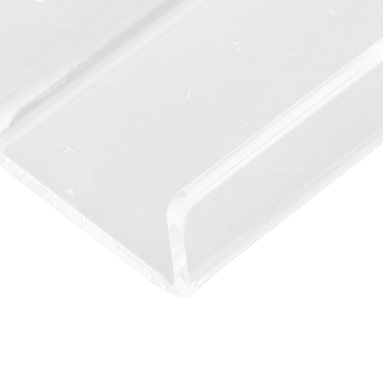 6Pcs Wall Mount Vinyl Record Shelf Clear Clear Acrylic Record CD Storage Rack Floating Wall Shelves for Bathroom Bedroom Living Room Kitchen