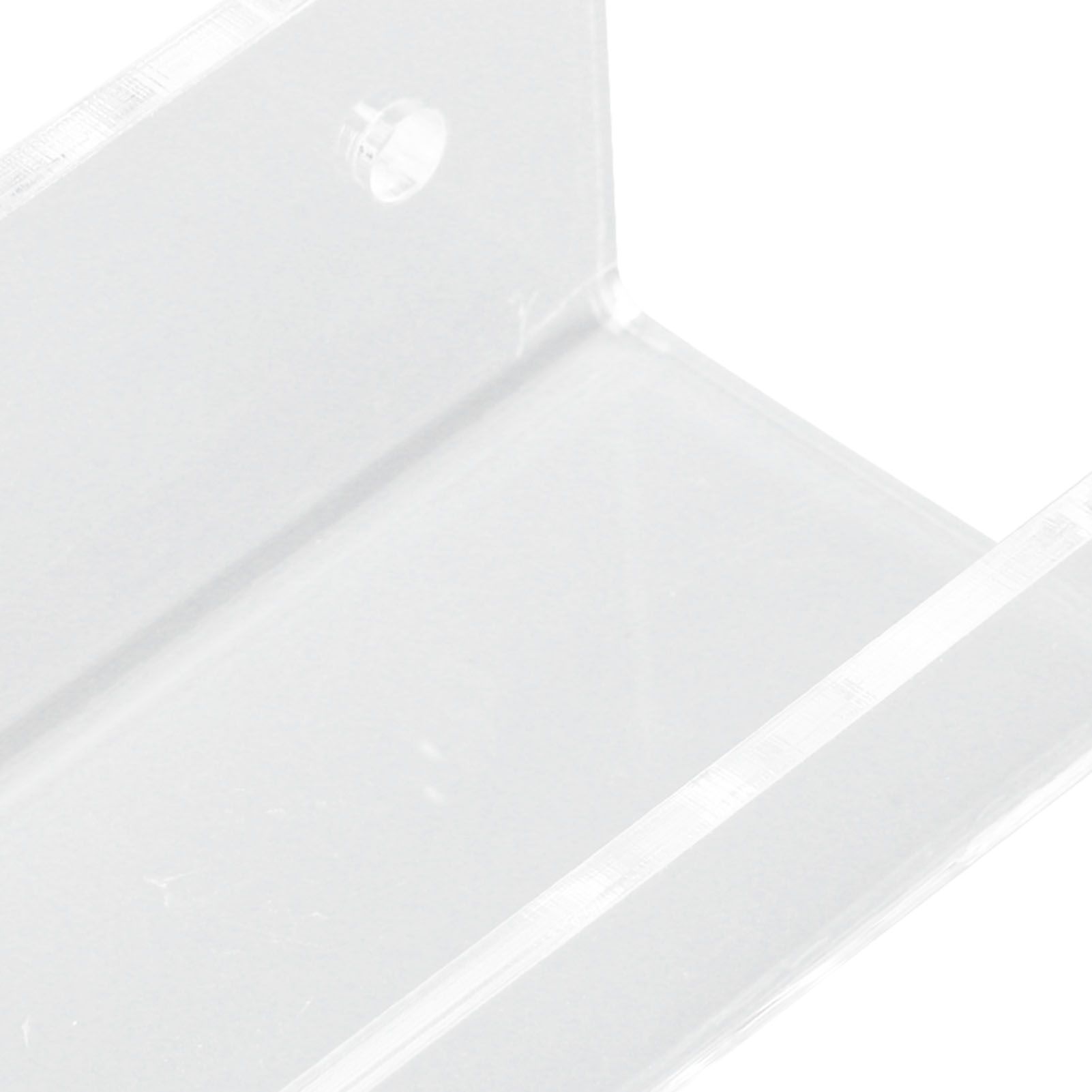 6Pcs Wall Mount Vinyl Record Shelf Clear Clear Acrylic Record CD Storage Rack Floating Wall Shelves for Bathroom Bedroom Living Room Kitchen