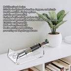YX009 Acrylic Lightsaber Display Stand Sword Stand with Anti Slip Pad for Lightsaber Handle Dagger Piccolo
