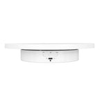 Rotating Display Stand 2 in 1 Automatic 360 Degree Electric Turntable with Remote Control for Photography Product Jewelry White