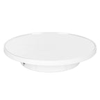 Rotating Display Stand 2 in 1 Automatic 360 Degree Electric Turntable with Remote Control for Photography Product Jewelry White