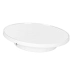 Rotating Display Stand 2 in 1 Automatic 360 Degree Electric Turntable with Remote Control for Photography Product Jewelry White