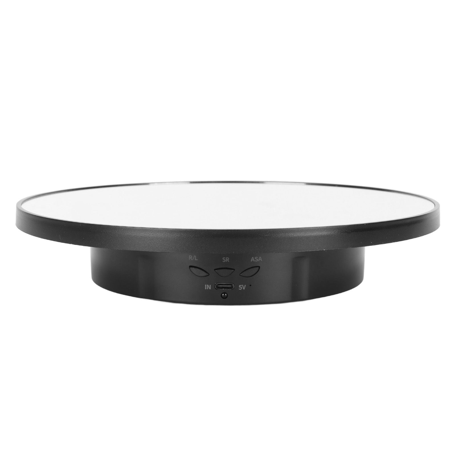 Rotating Display Stand 2 in 1 Automatic 360 Degree Electric Turntable with Remote Control for Photography Product Jewelry Black