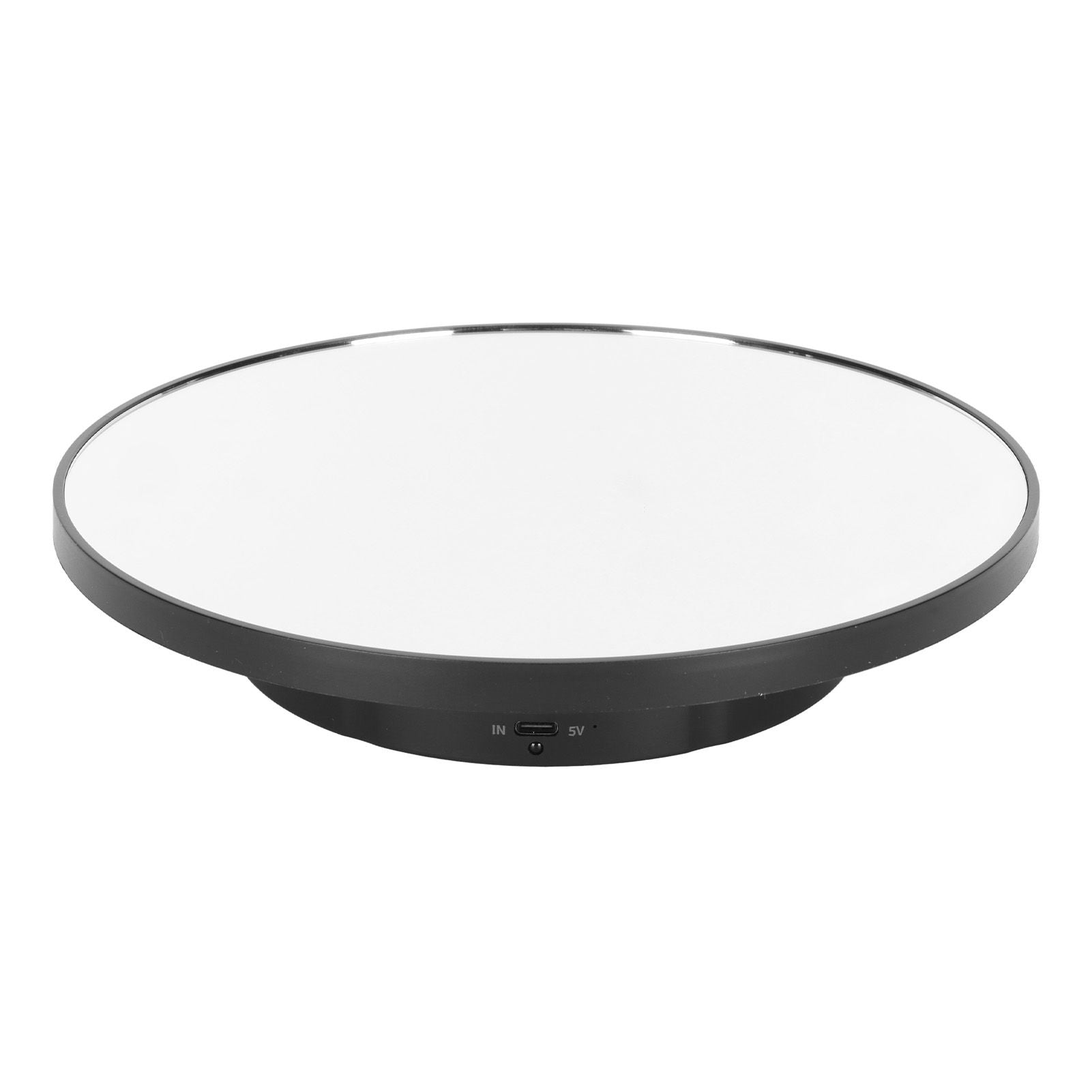 Rotating Display Stand 2 in 1 Automatic 360 Degree Electric Turntable with Remote Control for Photography Product Jewelry Black