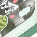 Bento Lunch Box Portable Safe Leakproof Divided Stainless Steel Thermal Lunch Box for Students School Office Green
