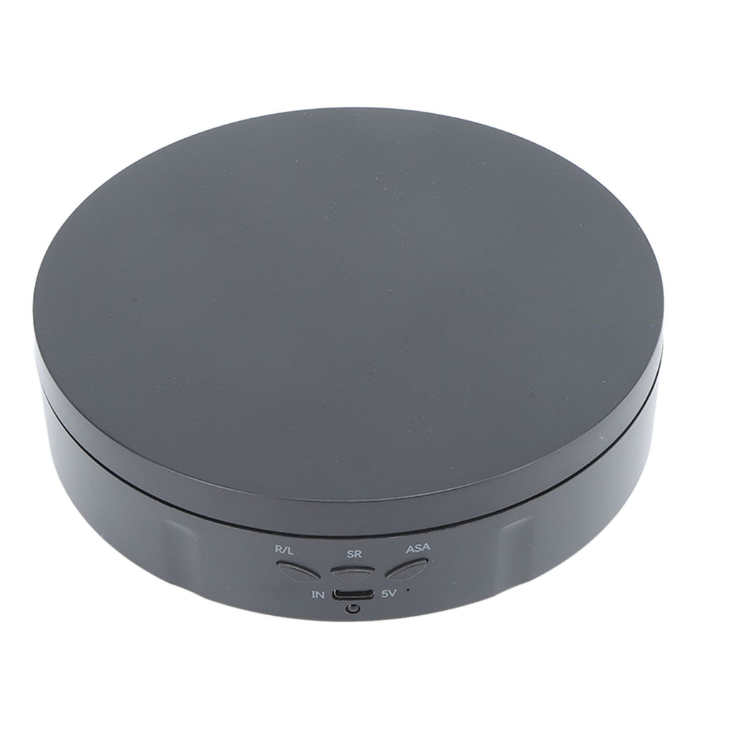 Electric Rotating Turntable 2 in 1 Smart Remote Control Jewelry Display Tray Live Streaming Ornaments Display Stand 5V Black