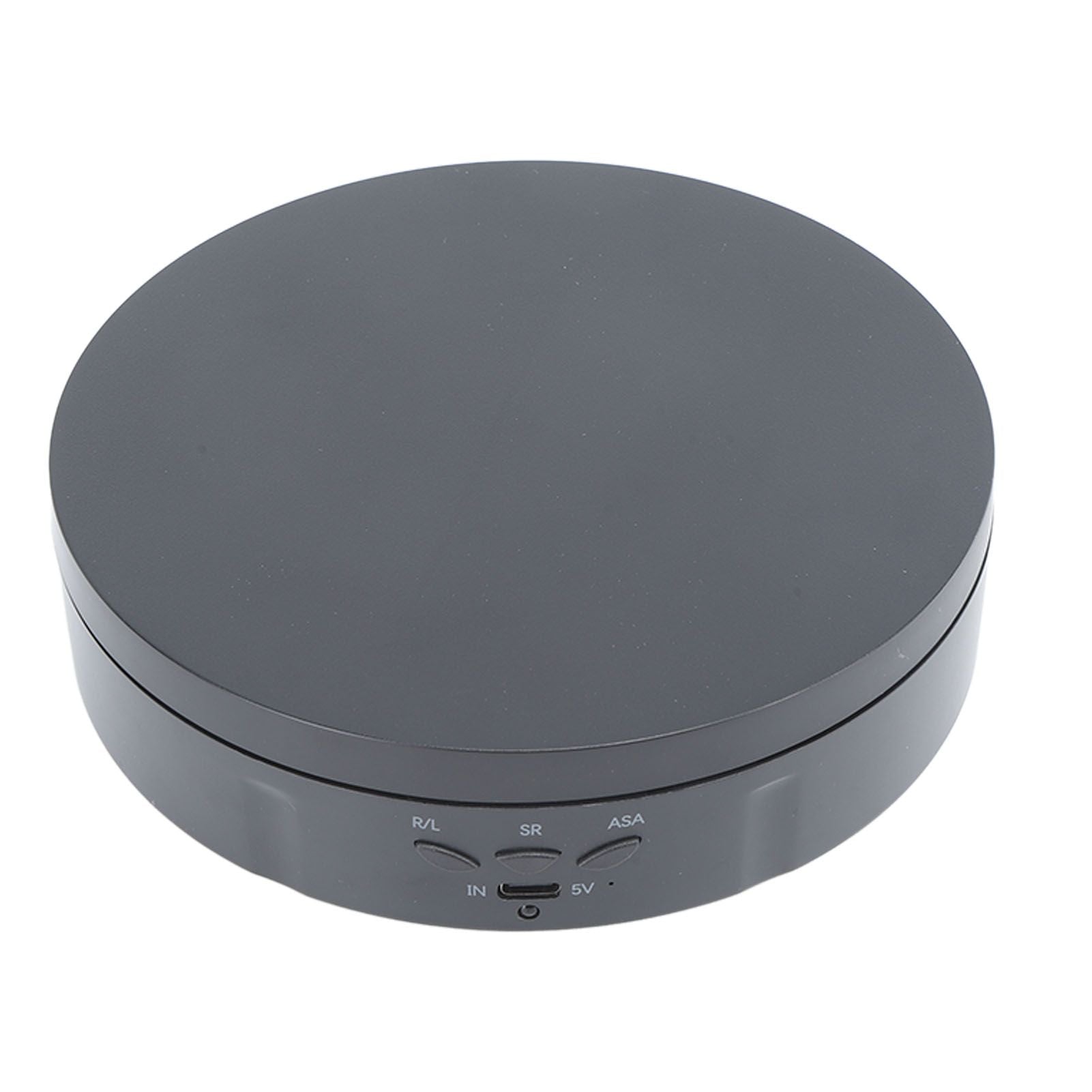 Electric Rotating Turntable 2 in 1 Smart Remote Control Jewelry Display Tray Live Streaming Ornaments Display Stand 5V Black