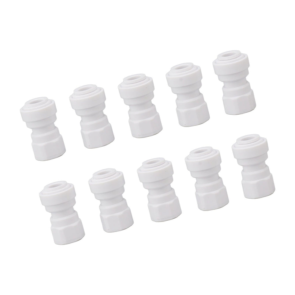 10 Pcs Plastic Quick Connect Fittings Multifunctional Plastic Quick Pipe Fitting for Home Winery Beer Brewing 3/8