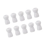 10 Pcs Plastic Quick Connect Fittings Multifunctional Plastic Quick Pipe Fitting for Home Winery Beer Brewing 3/8