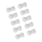 10 Pcs Plastic Quick Connect Fittings Multifunctional Plastic Quick Pipe Fitting for Home Winery Beer Brewing 3/8