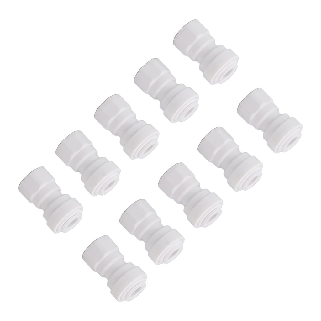 10 Pcs Plastic Quick Connect Fittings Multifunctional Plastic Quick Pipe Fitting for Home Winery Beer Brewing 3/8