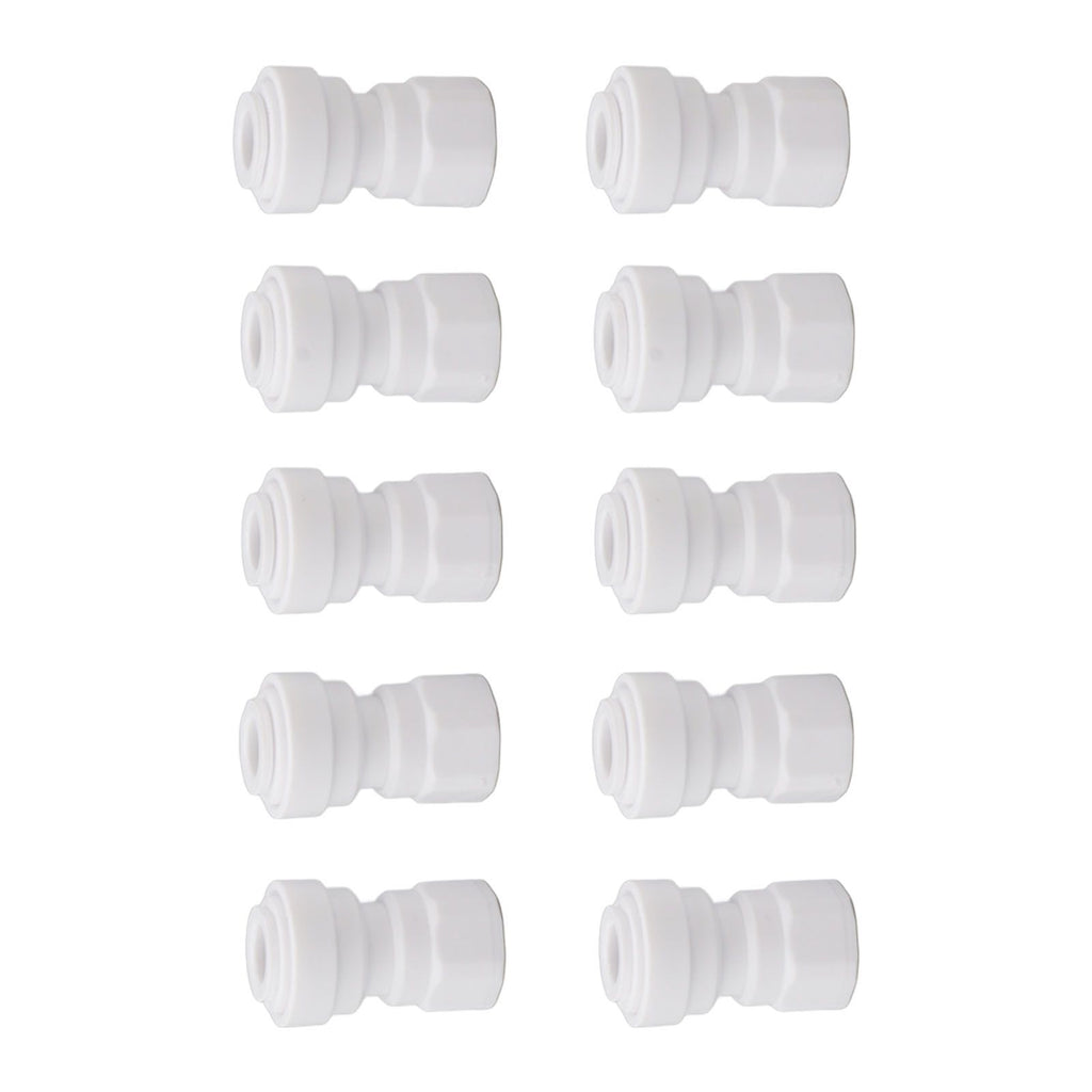 10 Pcs Plastic Quick Connect Fittings Multifunctional Plastic Quick Pipe Fitting for Home Winery Beer Brewing 3/8