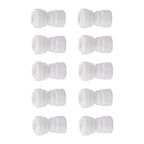 10 Pcs Plastic Quick Connect Fittings Multifunctional Plastic Quick Pipe Fitting for Home Winery Beer Brewing 3/8