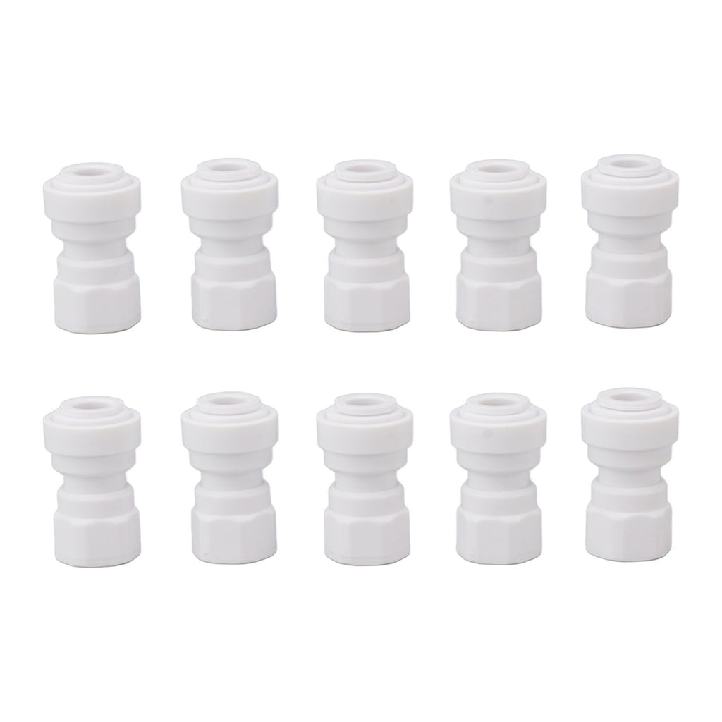 10 Pcs Plastic Quick Connect Fittings Multifunctional Plastic Quick Pipe Fitting for Home Winery Beer Brewing 3/8