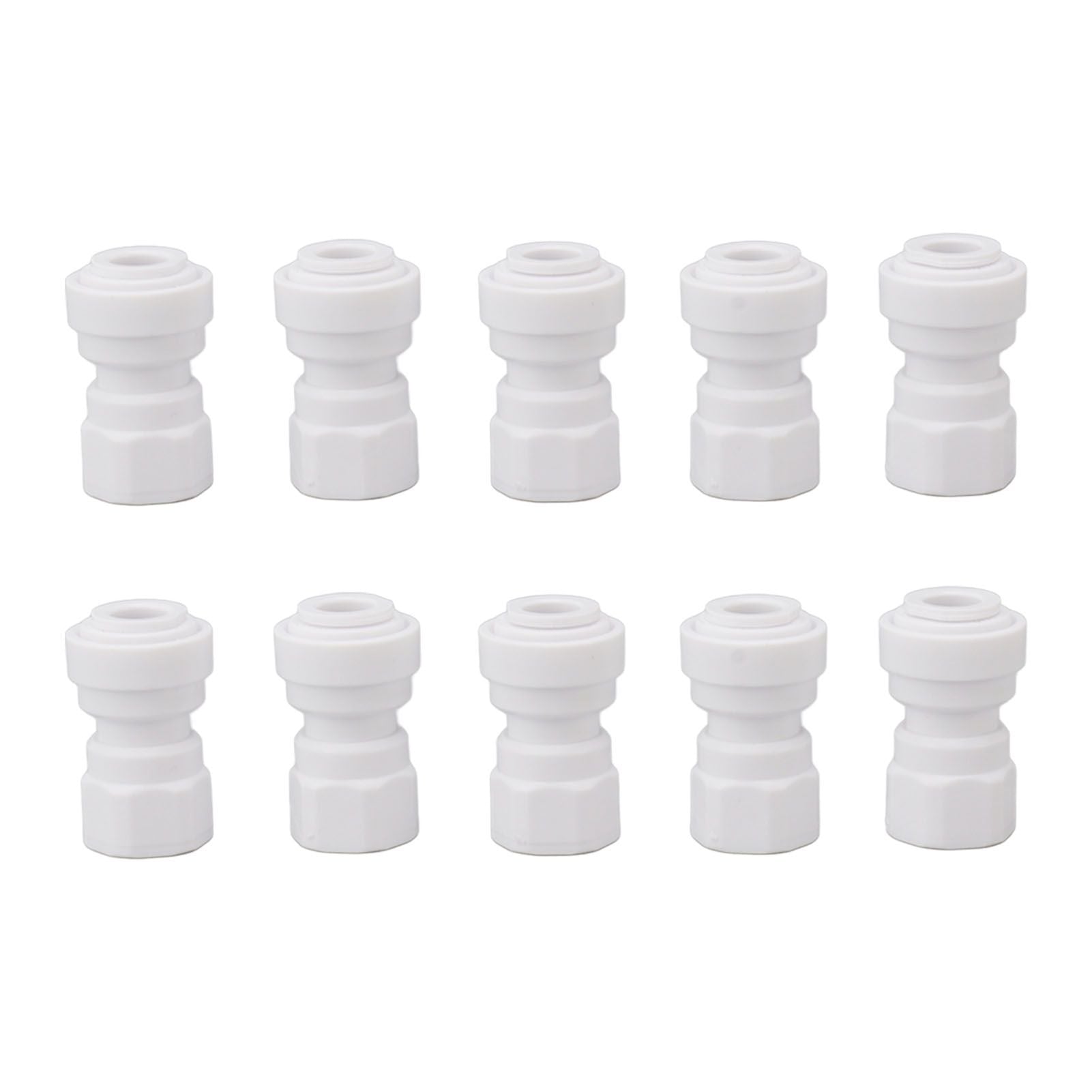 10 Pcs Plastic Quick Connect Fittings Multifunctional Plastic Quick Pipe Fitting for Home Winery Beer Brewing 3/8