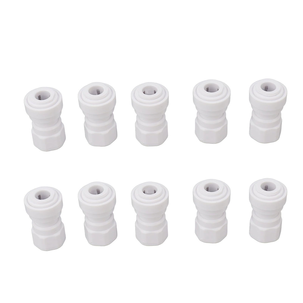 10 Pcs Plastic Quick Connect Fittings Multifunctional Plastic Quick Pipe Fitting for Home Winery Beer Brewing 3/8