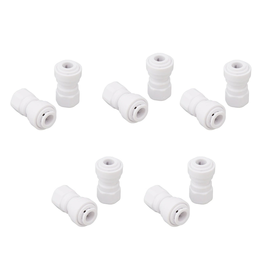 10 Pcs Plastic Quick Connect Fittings Multifunctional Plastic Quick Pipe Fitting for Home Winery Beer Brewing 3/8
