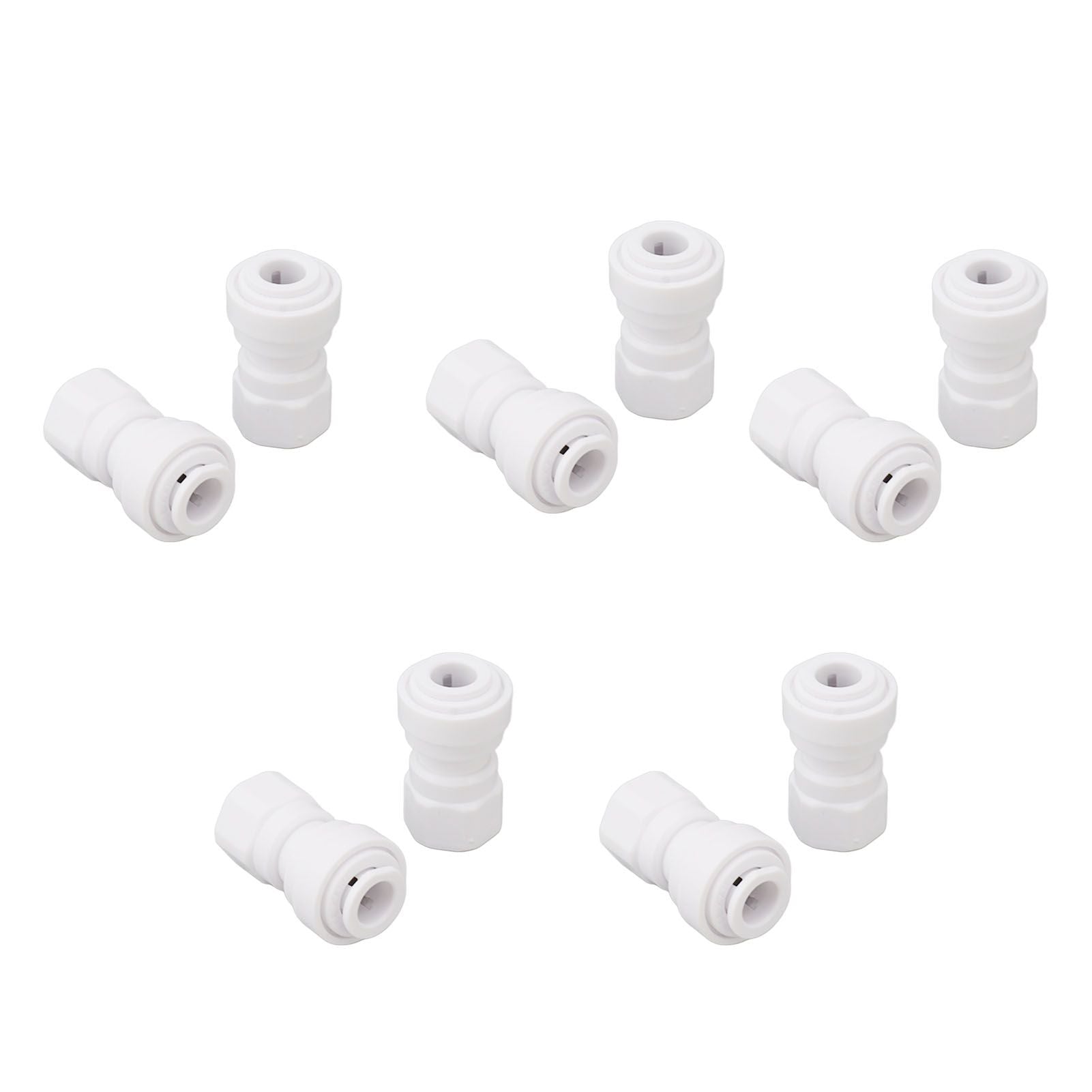 10 Pcs Plastic Quick Connect Fittings Multifunctional Plastic Quick Pipe Fitting for Home Winery Beer Brewing 3/8
