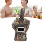 Fist Beer Opener Cool Middle Finger Shape Portable Fist Beer Bottle Opener for Men Husband Dad Grandpa Boyfriend Gold