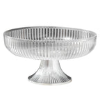 Fruit Plate Multifunctional Plastic Stylish Space Saving Decorative Snack Bowl for Candy Nuts Transparent