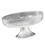 Fruit Plate Multifunctional Plastic Stylish Space Saving Decorative Snack Bowl for Candy Nuts Transparent