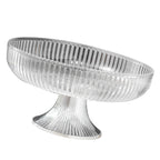 Fruit Plate Multifunctional Plastic Stylish Space Saving Decorative Snack Bowl for Candy Nuts Transparent