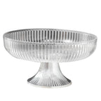 Fruit Plate Multifunctional Plastic Stylish Space Saving Decorative Snack Bowl for Candy Nuts Transparent