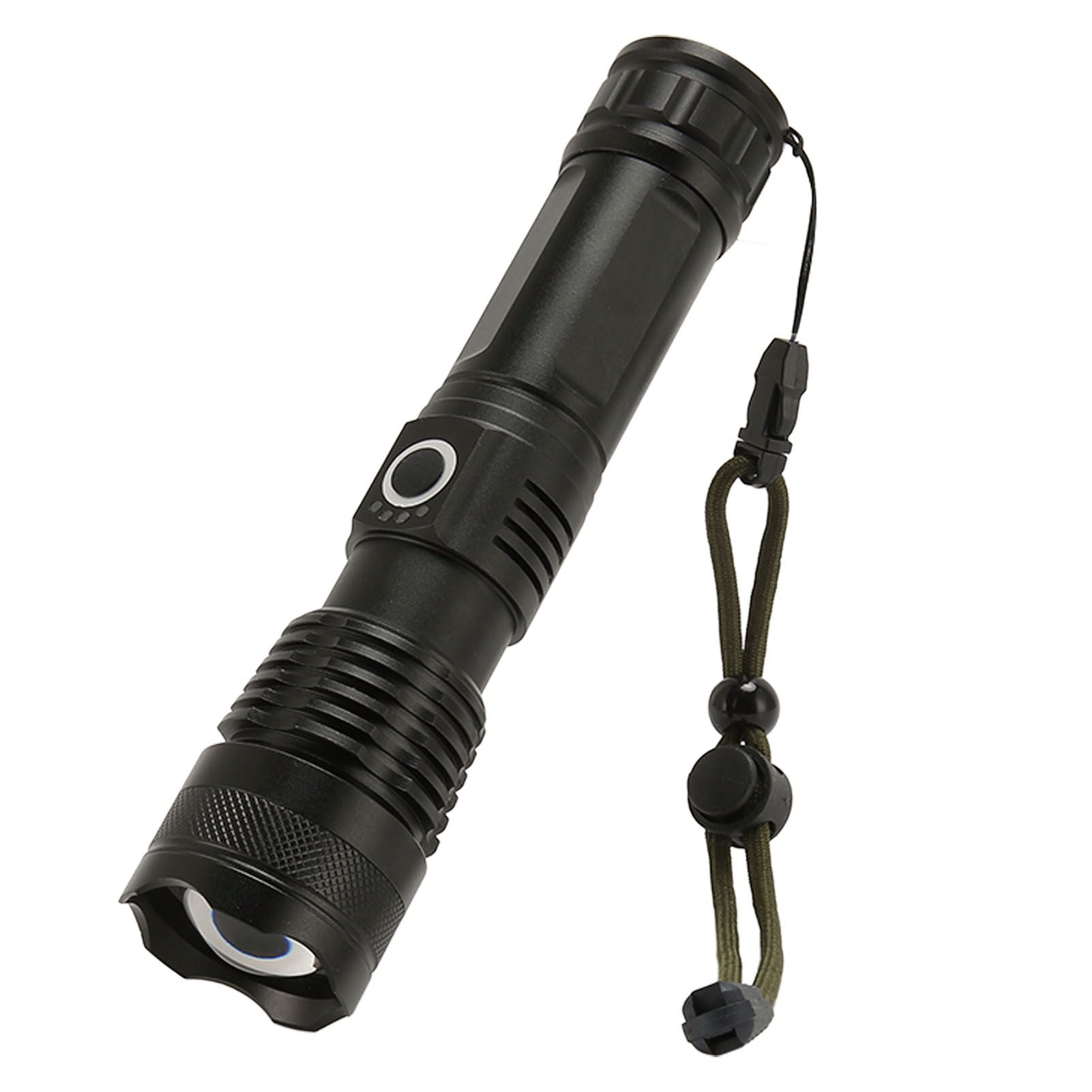 LED Flashlight Zoomable P50 Beads 5000lm 3 Light Modes Battery Display Bright Flashlight for Outdoor Adventure Camping