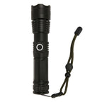 LED Flashlight Zoomable P50 Beads 5000lm 3 Light Modes Battery Display Bright Flashlight for Outdoor Adventure Camping
